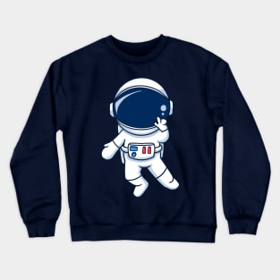 Astronaut Peace Crewneck Sweatshirt